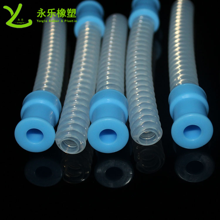 呼吸機(jī)硅膠波紋管，醫(yī)用硅膠波紋管，無氣味硅膠波紋管