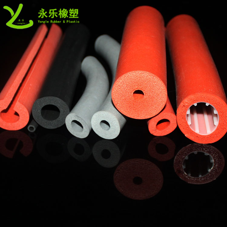 發(fā)泡硅膠管，擠出發(fā)泡硅膠管，耐高溫發(fā)泡硅膠管